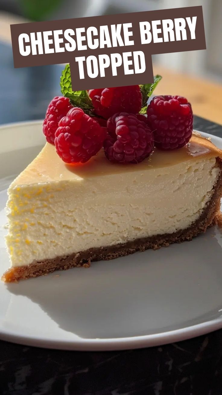 A delectable, creamy cheesecake presented beautifully on a plate.