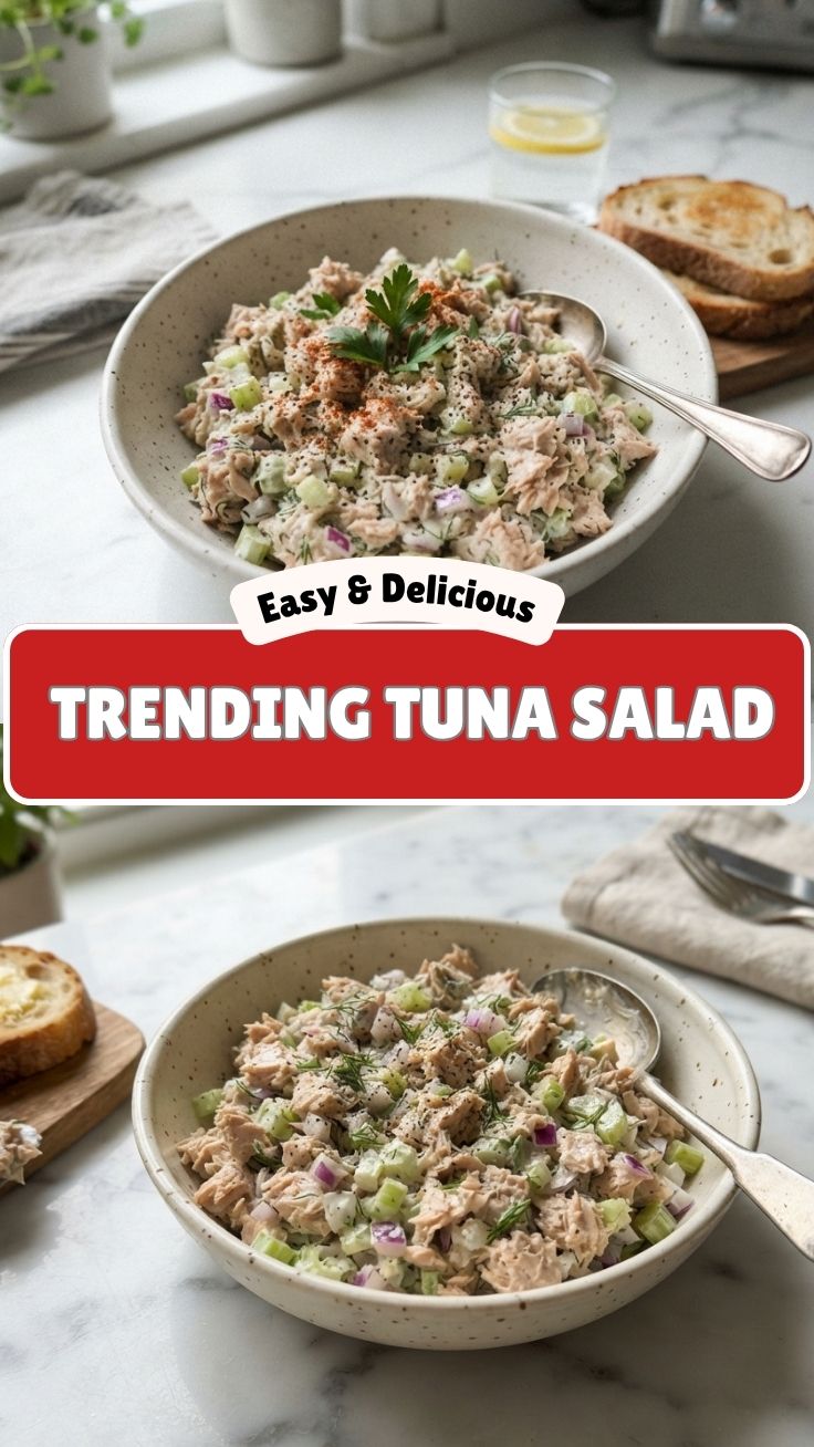 Fresh tuna salad bowl with vegetables and herbs
